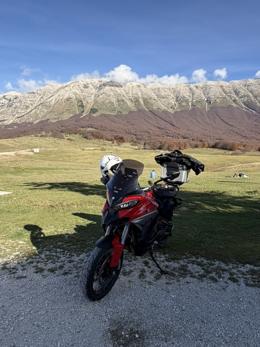 Ducati Multistrada nel Parco della Majella